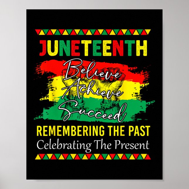 Juneteenth Is My Independence Day Black Pride Mela Poster (Front)