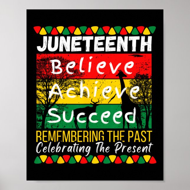 Juneteenth Is My Independence Day Black Pride Mela Poster (Front)