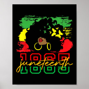 Juneteenth Is My Independence Day Black Women Blac Poster
