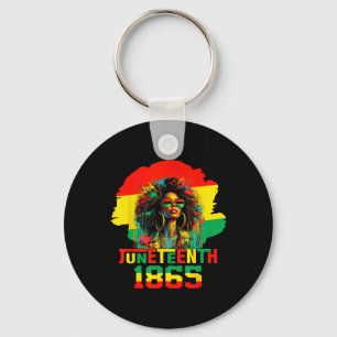 Juneteenth Is My Independence Day Black Women Free Key Ring