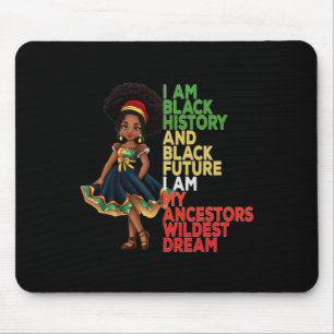 Juneteenth Is My Independence Day Black Women Kid Mouse Pad