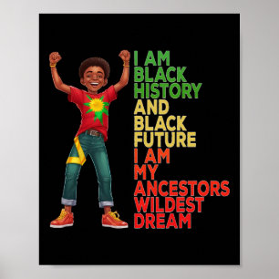 Juneteenth Is My Independence Day Black Women Kid Poster