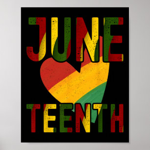 Juneteenth Is My Independence Day Free Black Women Poster