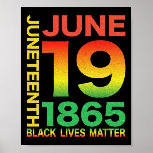 Juneteenth Is My Independence Day Free Ish Black M Poster
