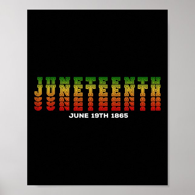 Juneteenth Is My Independence Day Free Ish Black M Poster (Front)
