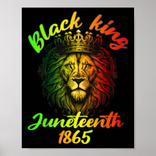 Juneteenth Is My Independence Day Lion Free Ish Si Poster