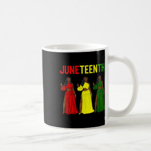 Juneteenth Is My Independence Day Melanin Afro Bla Coffee Mug