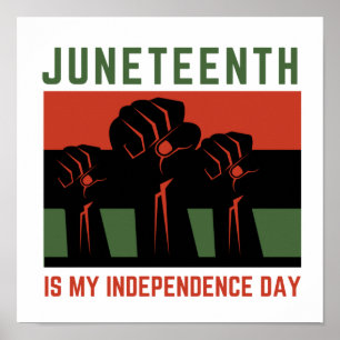 Juneteenth Is My Independence Day Poster