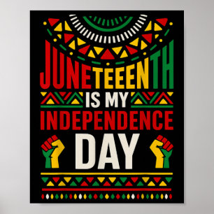 Juneteenth Is My Independence Day Pride Africa Men Poster