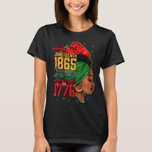 Juneteenth Is My Independence Day Shirt Women Blac
