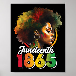 Juneteenth Is My Independence Day Shirt Womens Bla Poster