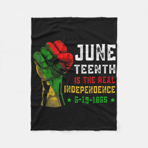 Juneteenth Is The Real Independence Day 1865 Freed Fleece Blanket