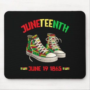 Juneteenth june 19 1865 black african-american mouse pad