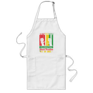 Juneteenth June 19, 1865 Black Freedom Long Apron
