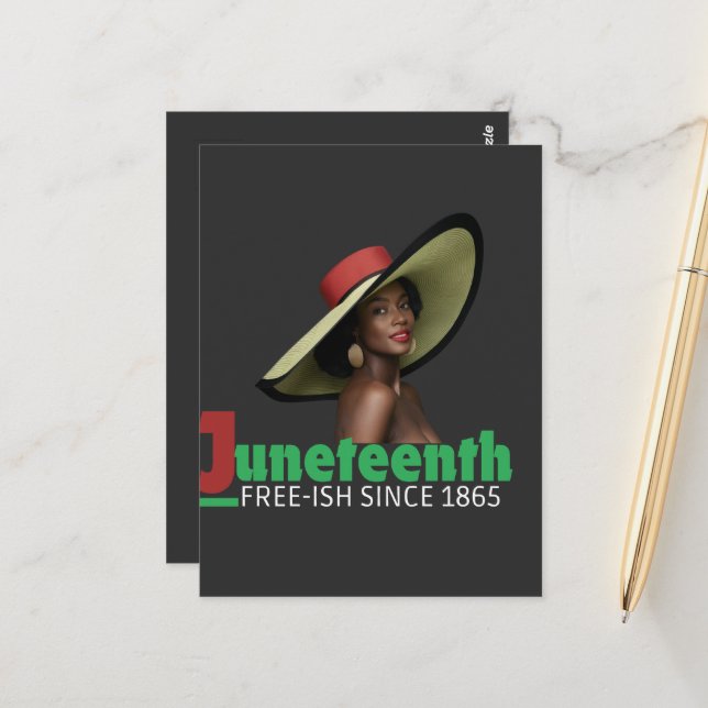 Juneteenth June 19, 1865 - Historical Commemoratio Postcard (Front/Back In Situ)