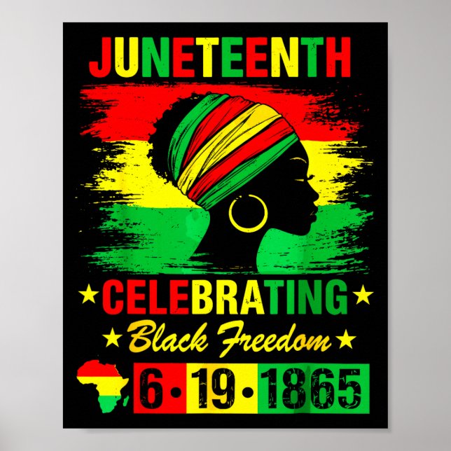 Juneteenth june 19th 1865 american african  poster (Front)