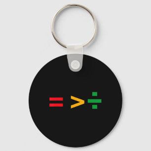 Juneteenth June 19th 1865 Equality Is Greater Than Key Ring