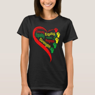 Juneteenth June 19th 1865 Freedom Day Fists Divers T-Shirt