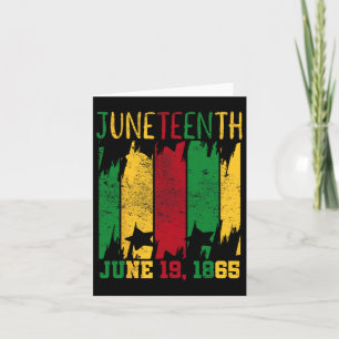 Juneteenth June 19th 1865 Juneteenth Freedom Day  Card