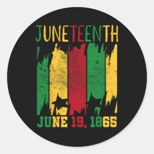Juneteenth June 19th 1865 Juneteenth Freedom Day  Classic Round Sticker