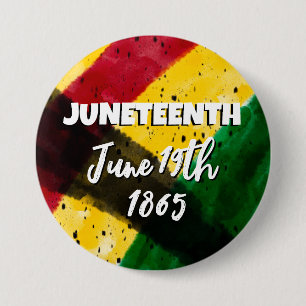 Juneteenth   June 19th  7.5 Cm Round Badge
