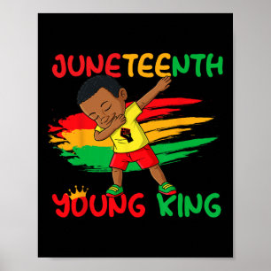 Juneteenth King Celebrating 1865 Black Boys Kids T Poster