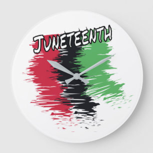 Juneteenth Large Clock