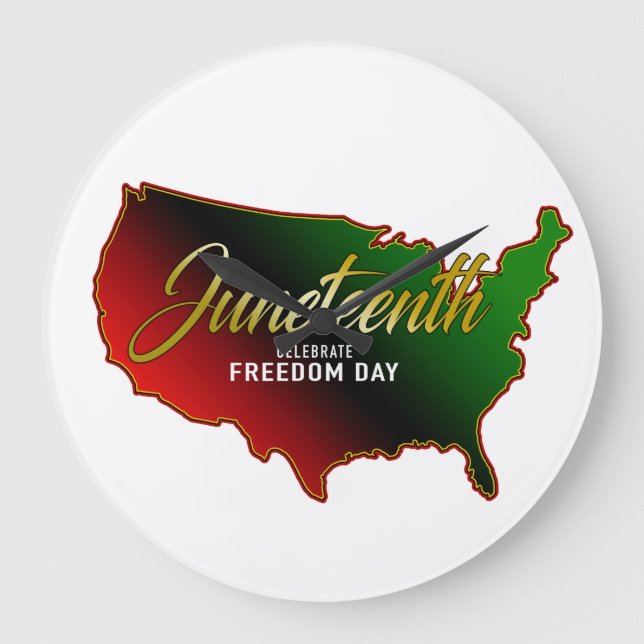 Juneteenth Large Clock (Front)