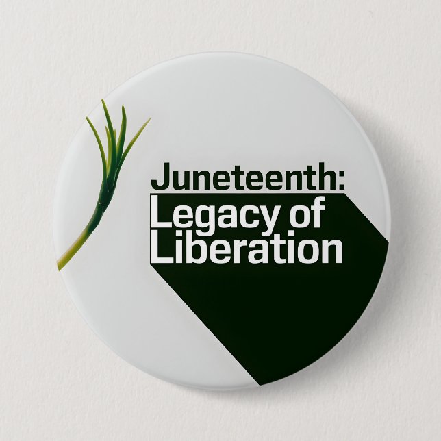 Juneteenth Legacy of Liberation 7.5 Cm Round Badge (Front)
