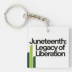 Juneteenth Legacy of Liberation Modern Graphic Key Ring
