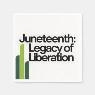 Juneteenth Legacy of Liberation Modern Graphic Napkin