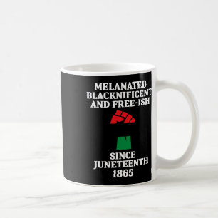 Juneteenth Melanated Black African American Flag P Coffee Mug