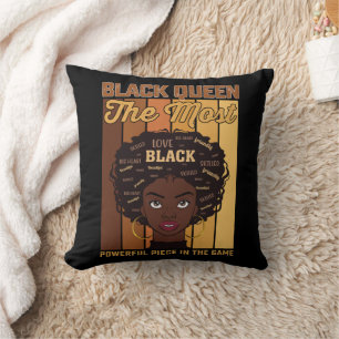 Juneteenth Melanin Black Girl The Most Powerful Cushion