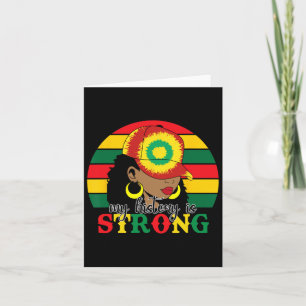 Juneteenth My History Is Strong Freedom Day 1865 W Card