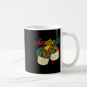 Juneteenth Nails 1865 African American Girls Kids Coffee Mug