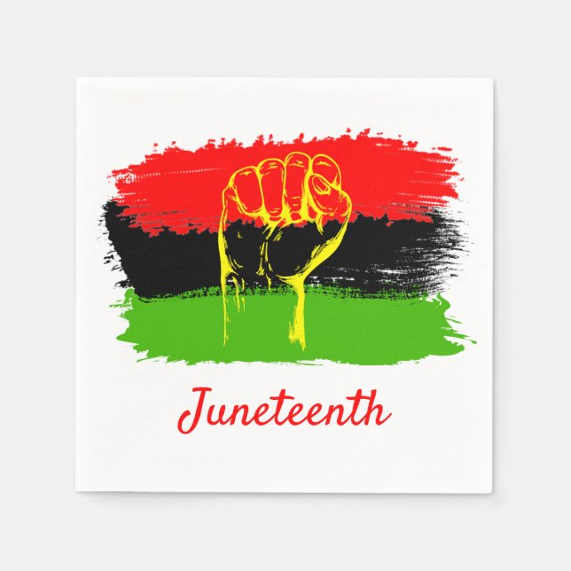 Juneteenth National Independence Day Napkin (Front)