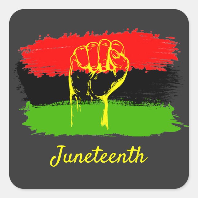 Juneteenth National Independence Day Square Sticker (Front)