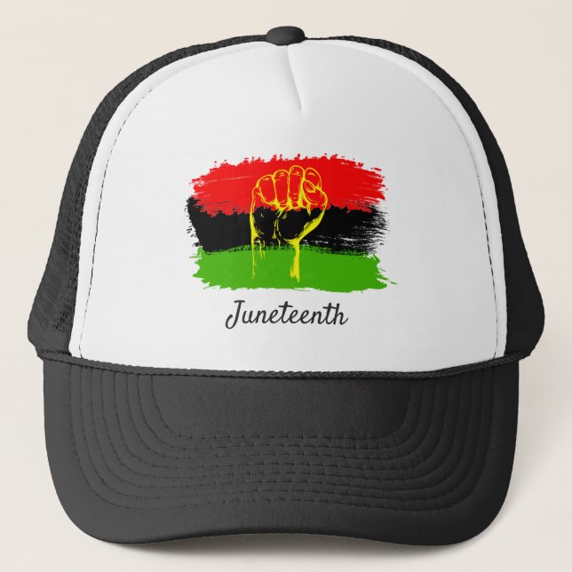 Juneteenth National Independence Day Trucker Hat (Front)