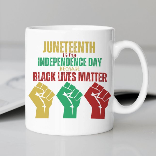 Juneteenth Pan-African Fist Mug (Creator Uploaded)