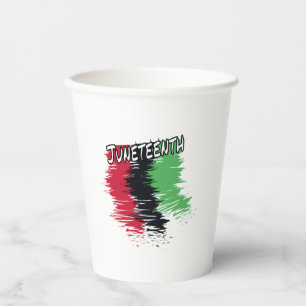 Juneteenth Paper Cups