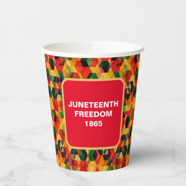 Juneteenth Paper Cups (Left)