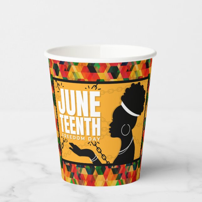 Juneteenth Paper Cups (Left)