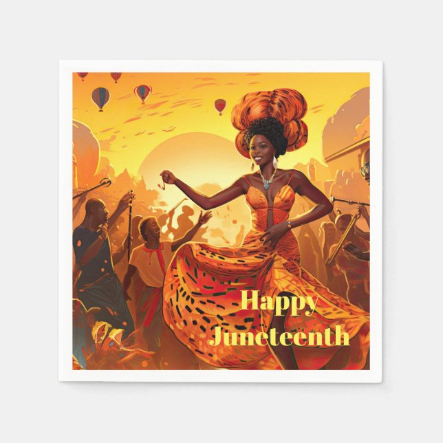 Juneteenth Paper Napkin (Front)