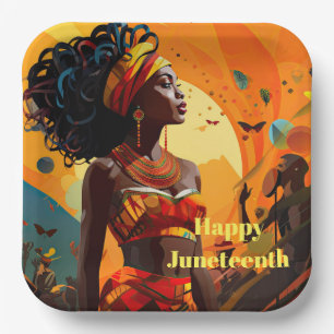 Juneteenth  paper plate