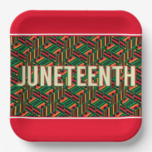Juneteenth  paper plate