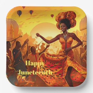 Juneteenth  paper plate