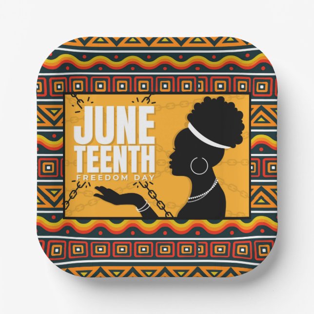 Juneteenth Paper Plates (Front)