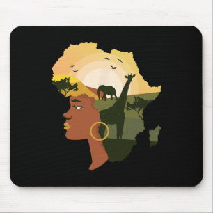 Juneteenth Party Favour Pan African Decor Afro Ame Mouse Pad