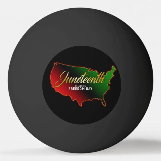 Juneteenth  ping pong ball (Front)