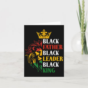 Juneteenth Proud Black Men Fathers Day Black Histo Card